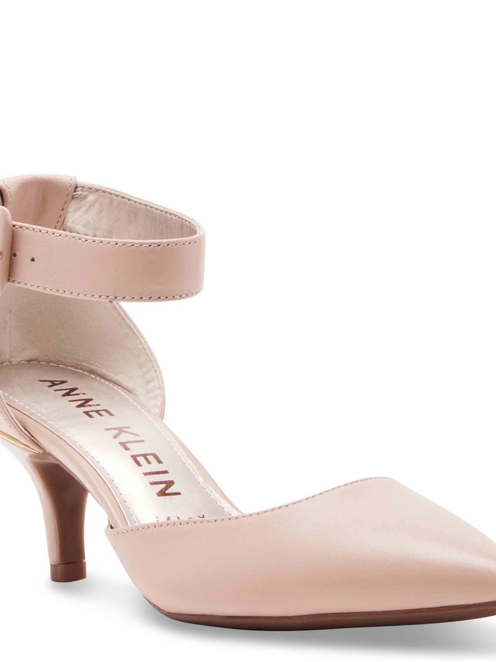 Anne Klein iFlex Light Pink Pointed-Toe Ankle Strap Heels – Size 10M